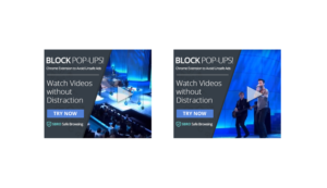 GDN Banners to promote Pop-ups Blocking security software | Banner Ad Design by Laurra