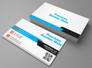 Business Card Design by AwsomeD for Precision Boulder Walls Pty Ltd | Design: #7582204
