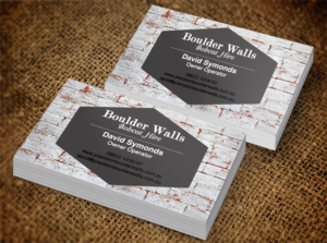 Business Card Design by Lanka Ama for Precision Boulder Walls Pty Ltd | Design: #7552073
