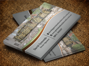 Business Card Design by Lanka Ama for Precision Boulder Walls Pty Ltd | Design: #7552079