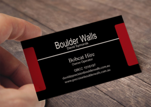 Business Card Design by Lanka Ama for Precision Boulder Walls Pty Ltd | Design: #7552086