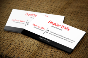 Business Card Design by Lanka Ama for Precision Boulder Walls Pty Ltd | Design: #7552088