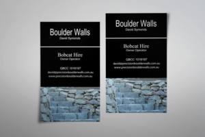 Business Card Design by Lanka Ama for Precision Boulder Walls Pty Ltd | Design: #7552089