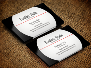 Business Card Design by Lanka Ama for Precision Boulder Walls Pty Ltd | Design: #7552090