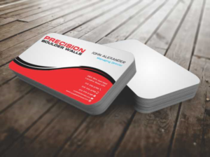 Business Card Design by szabist for Precision Boulder Walls Pty Ltd | Design: #7570577