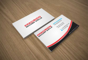 Business Card Design by szabist for Precision Boulder Walls Pty Ltd | Design: #7570578