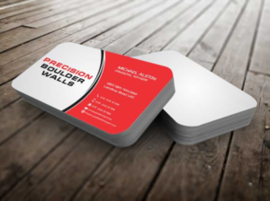 Business Card Design by szabist for Precision Boulder Walls Pty Ltd | Design: #7570580