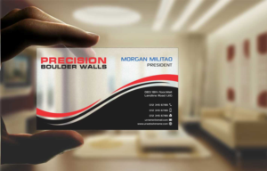 Business Card Design by szabist for Precision Boulder Walls Pty Ltd | Design: #7570583