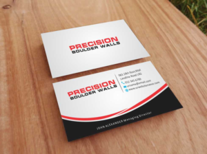 Visitenkarten-Design von szabist für Precision Boulder Walls Pty Ltd | Design: #7570587