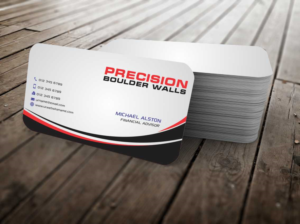 Visitenkarten-Design von szabist für Precision Boulder Walls Pty Ltd | Design: #7570588