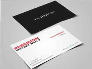 Visitenkarten-Design von szabist für Precision Boulder Walls Pty Ltd | Design: #7570589