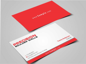 Visitenkarten-Design von szabist für Precision Boulder Walls Pty Ltd | Design: #7570591