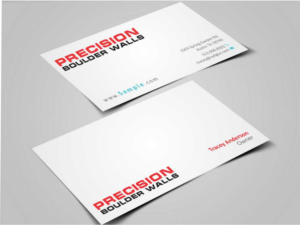 Visitenkarten-Design von szabist für Precision Boulder Walls Pty Ltd | Design: #7570592