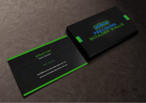 Business Card Design by Creations Box 2015 for Precision Boulder Walls Pty Ltd | Design: #7563764