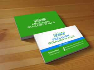 Business Card Design by Creations Box 2015 for Precision Boulder Walls Pty Ltd | Design: #7563768