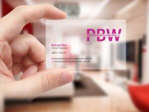 Business Card Design by Creations Box 2015 for Precision Boulder Walls Pty Ltd | Design: #7563773