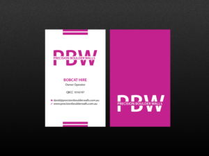 Business Card Design by Creations Box 2015 for Precision Boulder Walls Pty Ltd | Design: #7563776