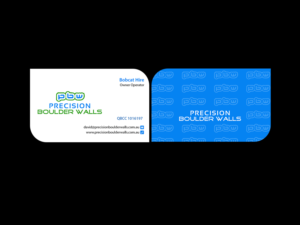 Business Card Design by Creations Box 2015 for Precision Boulder Walls Pty Ltd | Design: #7563778