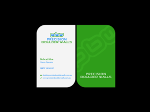 Business Card Design by Creations Box 2015 for Precision Boulder Walls Pty Ltd | Design: #7563779