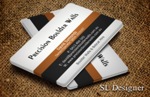 Business Card Design by SL Designer for Precision Boulder Walls Pty Ltd | Design: #7551407