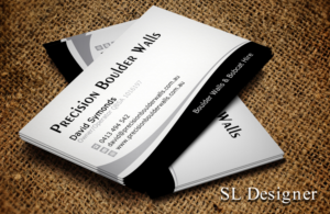 Business Card Design by SL Designer for Precision Boulder Walls Pty Ltd | Design: #7551514