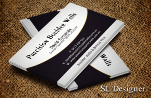 Business Card Design by SL Designer for Precision Boulder Walls Pty Ltd | Design: #7551593