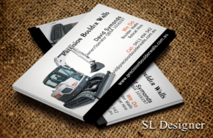 Business Card Design by SL Designer for Precision Boulder Walls Pty Ltd | Design: #7557072
