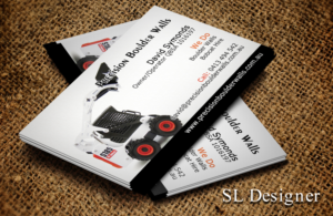Business Card Design by SL Designer for Precision Boulder Walls Pty Ltd | Design: #7557074