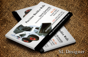 Business Card Design by SL Designer for Precision Boulder Walls Pty Ltd | Design: #7560227