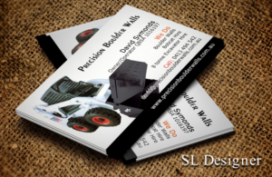 Business Card Design by SL Designer for Precision Boulder Walls Pty Ltd | Design: #7614297