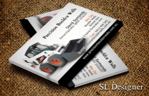 Business Card Design by SL Designer for Precision Boulder Walls Pty Ltd | Design: #7681749