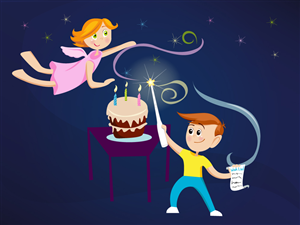 Illustration - starlit candle lighter | Illustration Design by bluberri