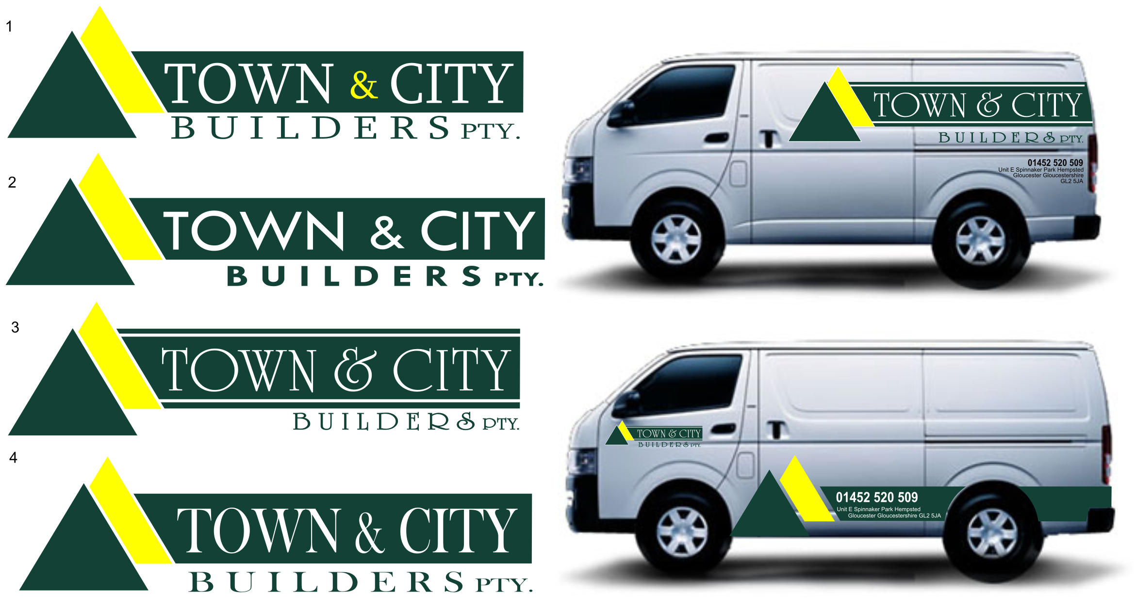 Logo Design by LUSH GRAPHIX for Town & City Builders | Design #12633