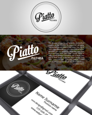 Logo-Design von RM DSGNS für Piatto Pizzera | Design #7567952