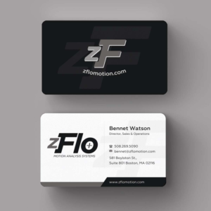 Business Card Design by INDIAN_Ashok for zFlo Motion | Design: #7570847