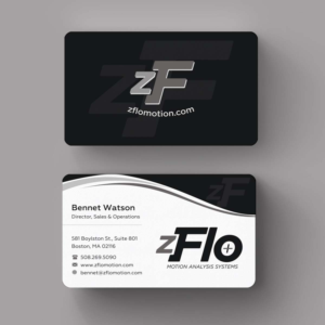 Business Card Design by INDIAN_Ashok for zFlo Motion | Design: #7570848