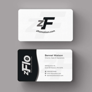 Business Card Design by INDIAN_Ashok for zFlo Motion | Design: #7570855