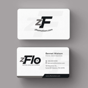 Design de Carte de Visite par INDIAN_Ashok pour zFlo Motion | Design : #7570860