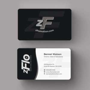 Business Card Design by INDIAN_Ashok for zFlo Motion | Design: #7570861