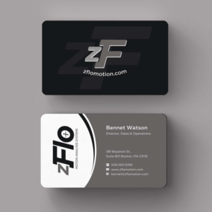 Business Card Design by INDIAN_Ashok for zFlo Motion | Design: #7570865