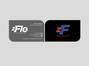 Business Card Design by Creations Box 2015 for zFlo Motion | Design: #7574273