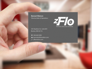 Design de Carte de Visite par Creations Box 2015 pour zFlo Motion | Design : #7574276