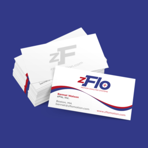 Business Card Design by Shradha for zFlo Motion | Design #7563328