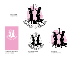 Logo Design by Deborah Whiting for Bubbling Brides | Design #7670797