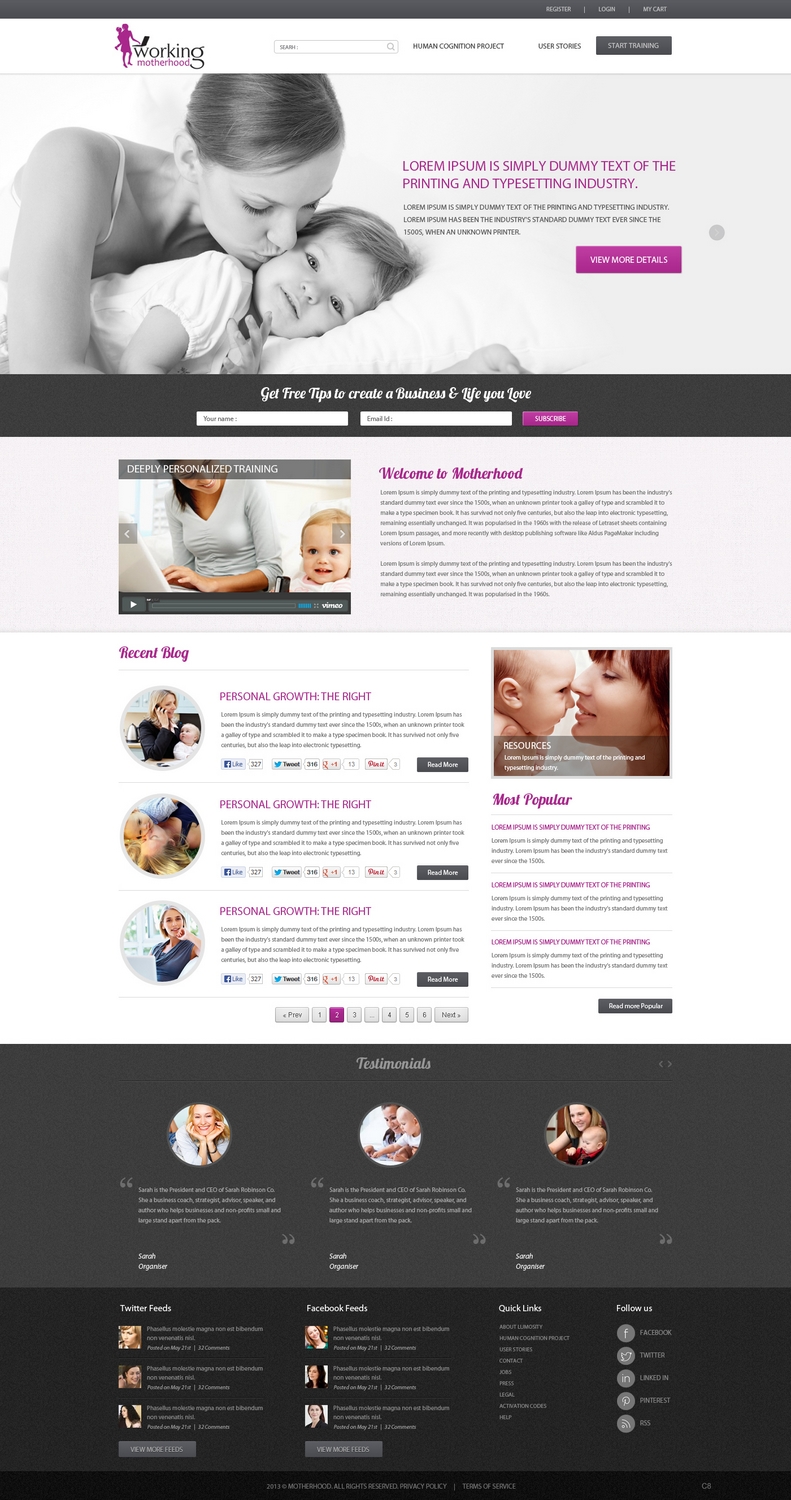 Diseño Wordpress por pb para este proyecto | Diseño #1894085