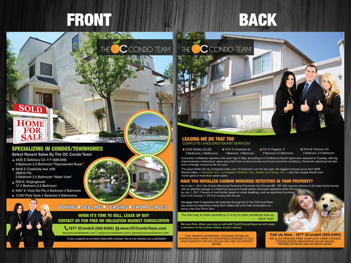Flyer Design by Sarmishtha Chattopadhyay_loginchange for Exit Team Realty | Design #1904585