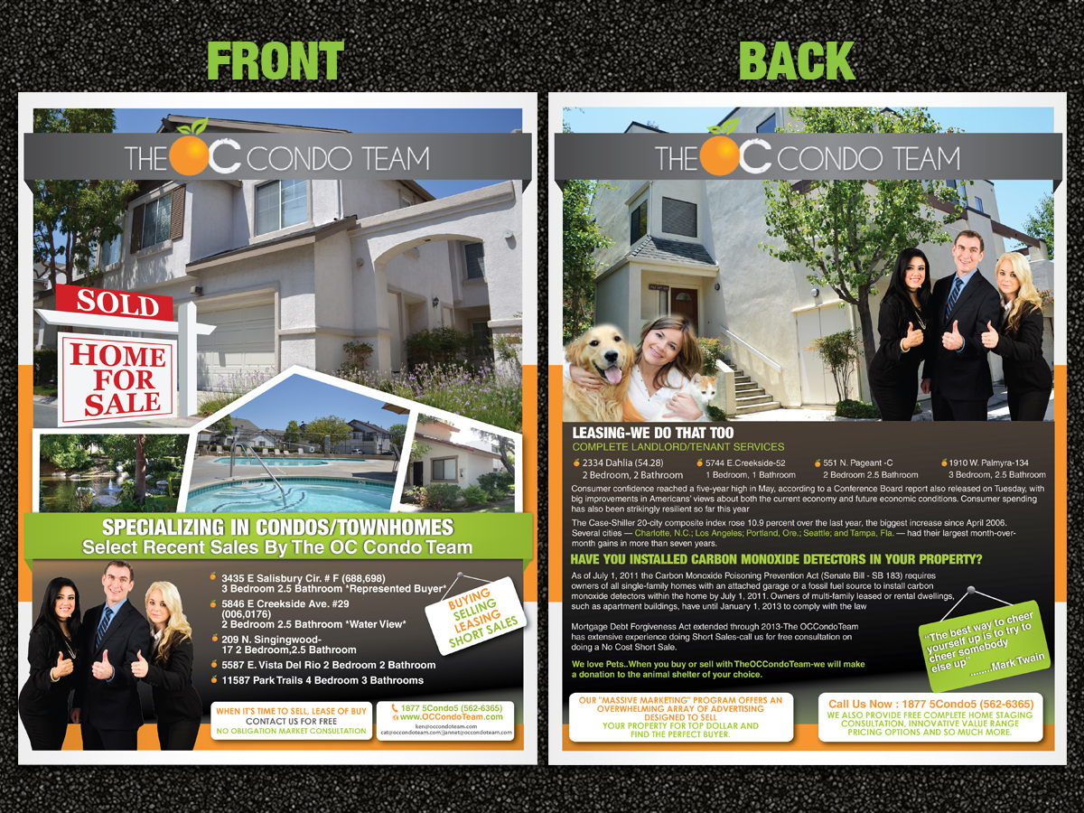 Design de Flyer par Sarmishtha Chattopadhyay_loginchange pour Exit Team Realty | Design #1913928