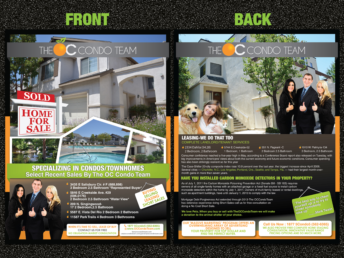 Flyer Design by Sarmishtha Chattopadhyay_loginchange for Exit Team Realty | Design #1914082