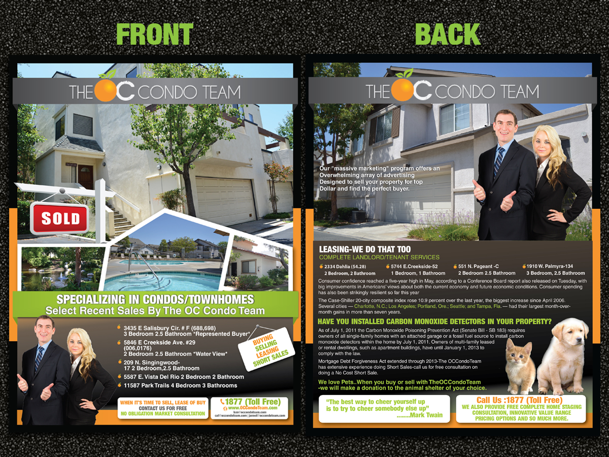 Flyer Design by Sarmishtha Chattopadhyay_loginchange for Exit Team Realty | Design #1915974