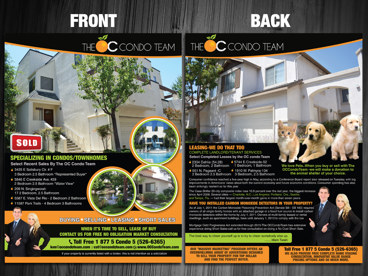 Flyer Design by Sarmishtha Chattopadhyay_loginchange for Exit Team Realty | Design #1917822